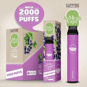 Cassis Ice - Ma MEGA Vape 2000 puff