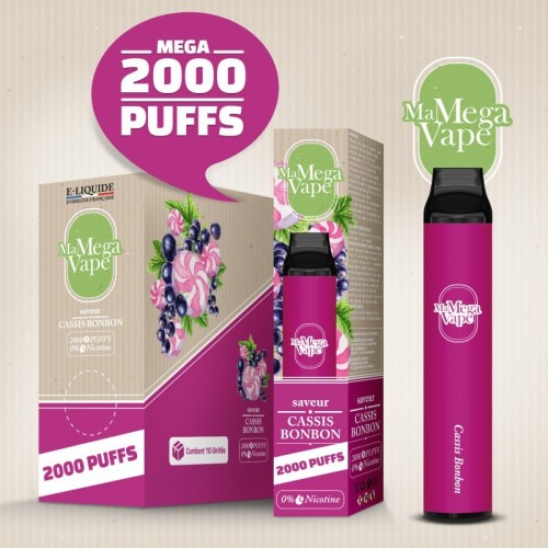 Cassis Bonbon - Ma MEGA Vape 2000 puff