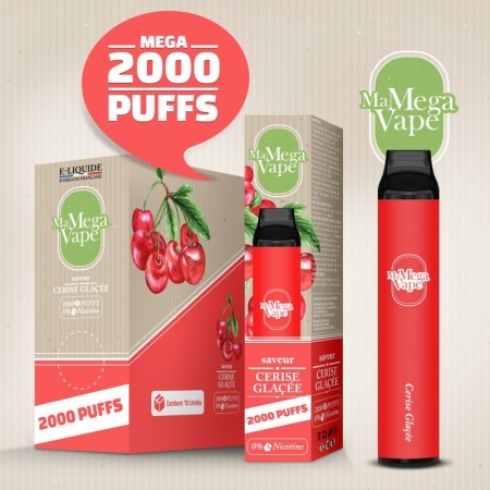 Cerise Glacée - Ma MEGA Vape 2000 puff