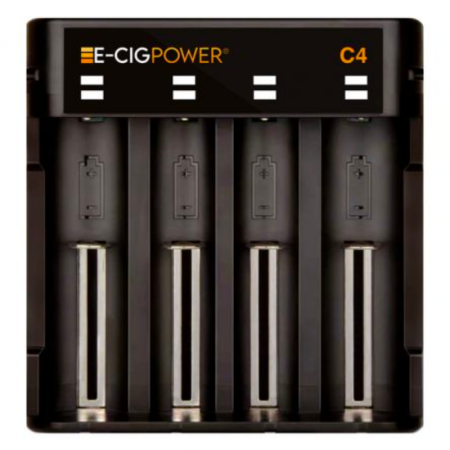 C4 USB-C LED Li-On Battery Charger - E-Cig Power