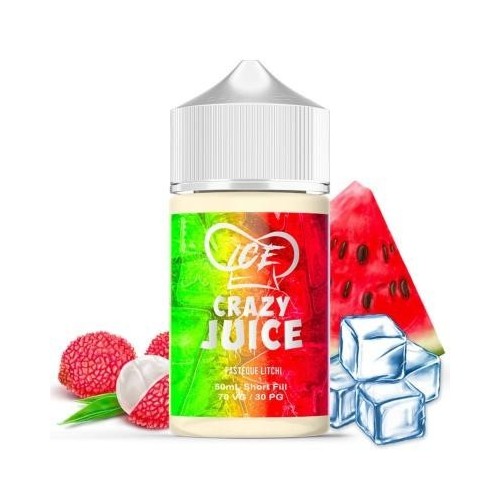 Ice Pastèque et Litchi 50ml - Crazy Juice Mukk Mukk