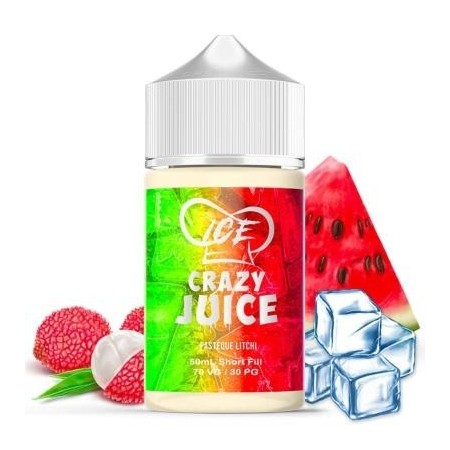 Ice Pastèque et Litchi 50ml - Crazy Juice Mukk Mukk