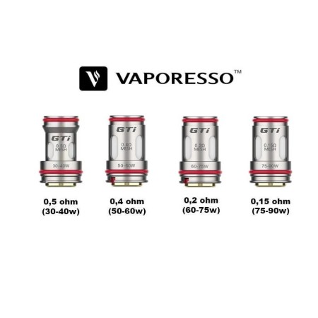 Résistances GTI (5pcs) - Vaporesso