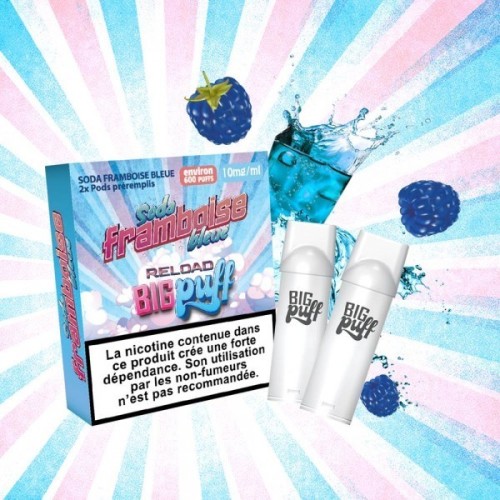Soda Framboise Bleue - Big Puff