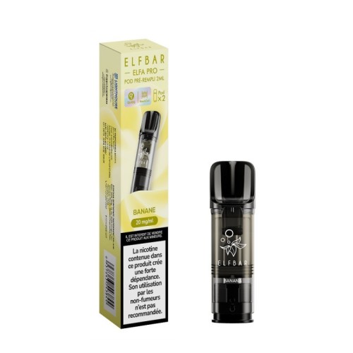 Pod ELFA PRO Banane 2ml (pack de 2) - ELFBAR