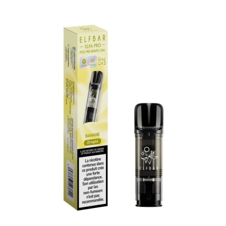 Pod ELFA PRO Banane 2ml (pack de 2) - ELFBAR