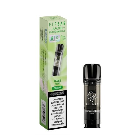 Pod ELFA PRO Fraise Kiwi 2ml (pack de 2) - ELFBAR