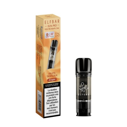 Pod ELFA PRO Fruits tropicaux 2ml (pack de 2) - ELFBAR