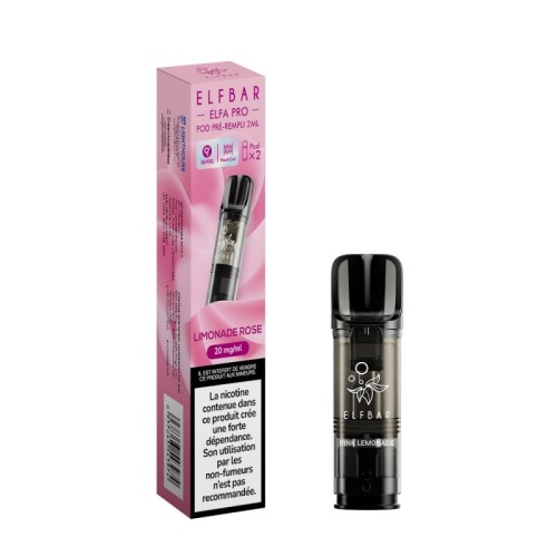 Pod ELFA PRO Limonade Rose 2ml (pack de 2) - ELFBAR