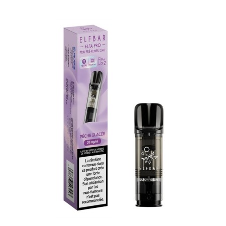 Pod ELFA PRO Pêche Glacée 2ml (pack de 2) - ELFBAR