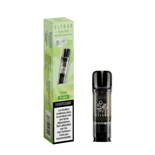 Pod ELFA PRO Poire 2ml (pack de 2) - ELFBAR