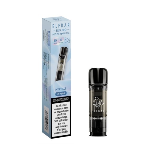 Pod ELFA PRO Myrtille 2ml (pack de 2) - ELFBAR