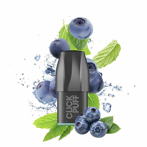 Cartouche Click & Puff Myrtille Glacée - X-BAR (pack de 10pcs)