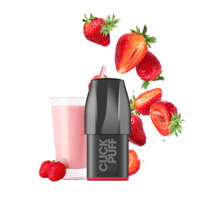 Cartouche Click & Puff Milkshake Fraise - X-BAR