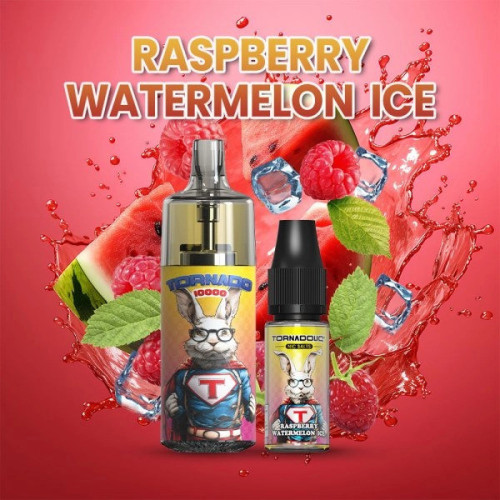 Puff 10000 Raspberry Watermelon Ice - Tornado