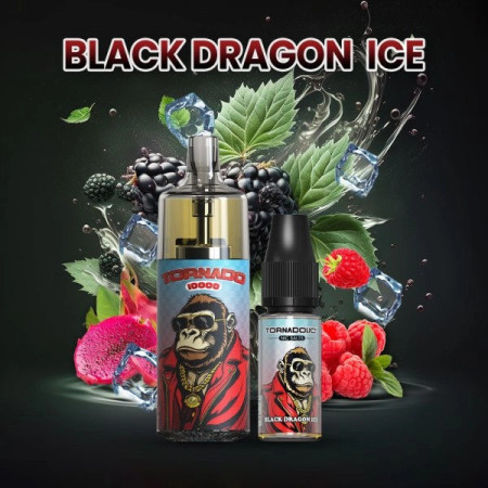 Puff 10000 Black Dragon Ice - Tornado