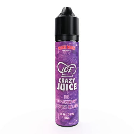 Ice Boysenberry & Fraises de lune 50ml - Crazy Juice Mukk Mukk