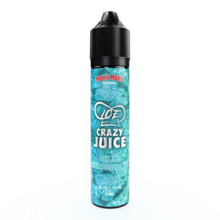 Ice Lime & Framboise Bleue 50ml - Crazy Juice Mukk Mukk