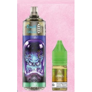 Kopie van Peach mango 9000 Puff - RandM Tornado