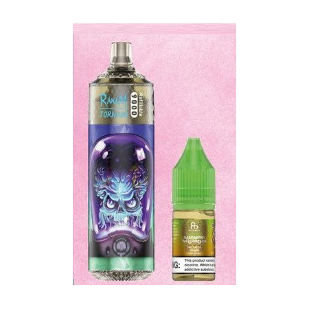 Raspberry Watermelon 9000 Puff - RandM Tornado