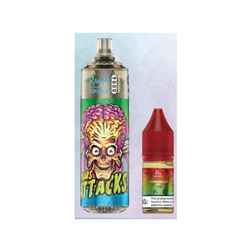 Kopie van Strawberry ice 9000 Puff - RandM Tornado