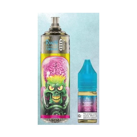 Blueberry cherry cranberry 9000 Puff - RandM Tornado