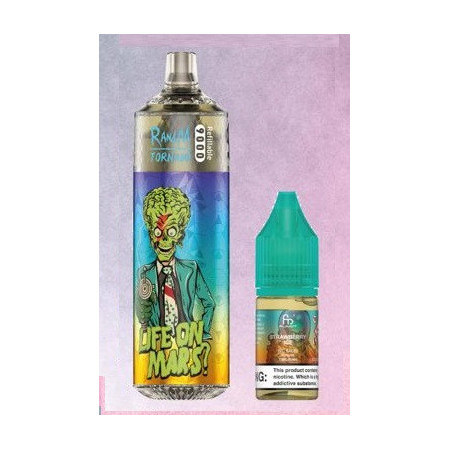 Strawberry ice 9000 Puff - RandM Tornado