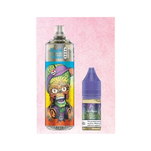 Peach mango 9000 Puff - RandM Tornado
