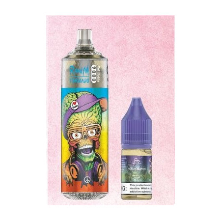 Peach mango 9000 Puff - RandM Tornado
