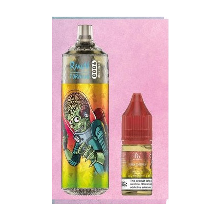 Fizzy Cherry 9000 Puff - RandM Tornado