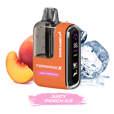 Juicy peach ice Tornado X 25000 Puffs - Tornado & White Rabbit