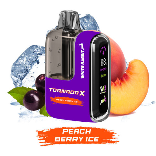 Peach berry ice Tornado X 25000 Puffs - Tornado & White Rabbit
