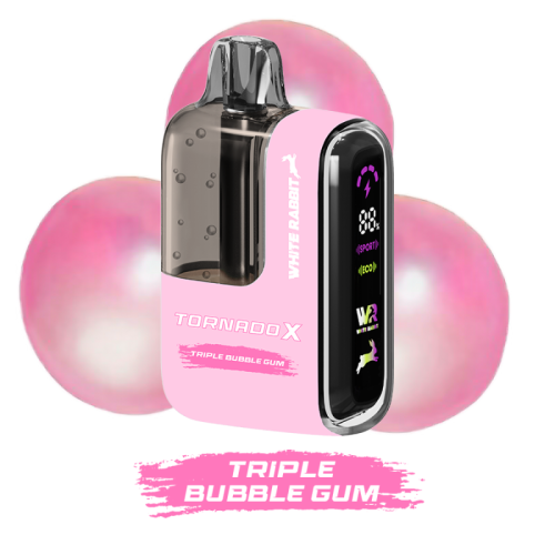 Triple bubble gum Tornado X 25000 Puffs - Tornado & White Rabbit