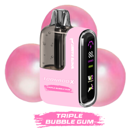 Triple bubble gum Tornado X 25000 Puffs - Tornado & White Rabbit