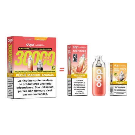 Pêche Mangue Ananas 30k Dojo Bundle - Dojo by Vaporesso