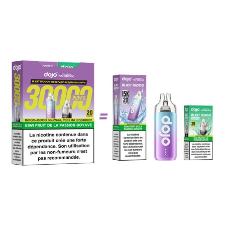 Kiwi Fruit de la Passion Goyave 30k Dojo Bundle - Dojo by Vaporesso