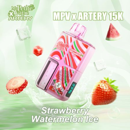 Strawberry Watermelon Ice 15000 Puffs - Ma Petite Vape X Artery
