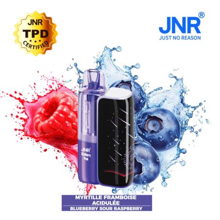 Myrtille Framboise Acidulée 50000 Puffs - STELLARC JNR