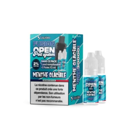 Menthe Glaciale 30K FUSION OPEN - Liquideo