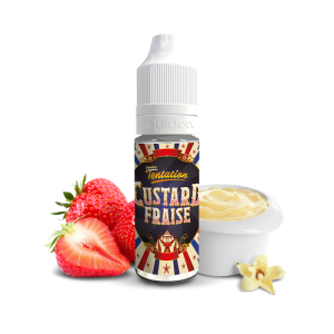 Tentation - Custard Fraise 10ml - LIQUIDEO