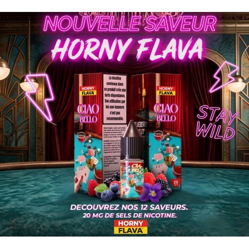 Ciao Bello 10ml - Sel de Nicotine - HORNY FLAVA