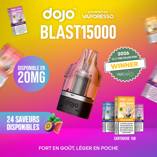 Cartouche DOJO BLAST 15K 20mg - DOJO by VAPORESSO
