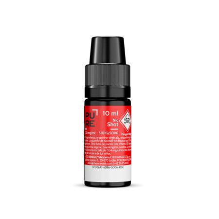 Kopie van Booster de nicotine NicSalt 10ml 50/50 PURE - Pack de 100 flacons