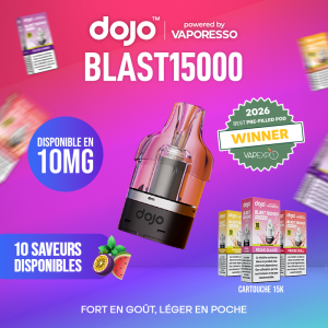 Cartouche DOJO BLAST 15K 10mg - DOJO by VAPORESSO