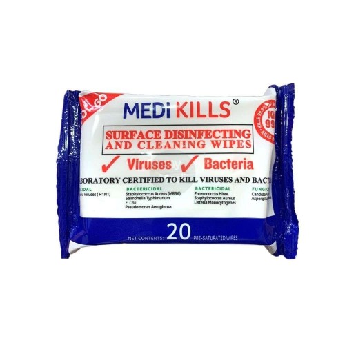 Lingettes Virucides MEDIKILL (par20)