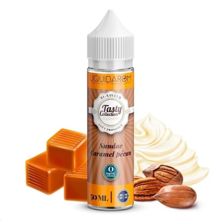 Sundae Caramel Pécan 50ml - Tasty Collection de LIQUID'AROM